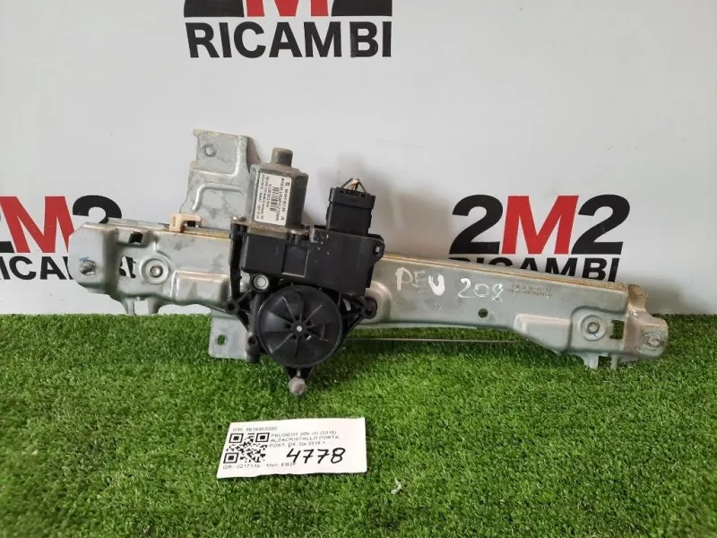 Alzacristallo Porta POST DX 9816402280 Peugeot 208 I 2015