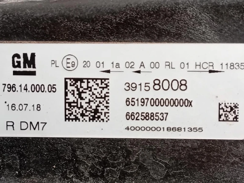 Proiettore ANT DX 39158008 Opel Astra K 2016