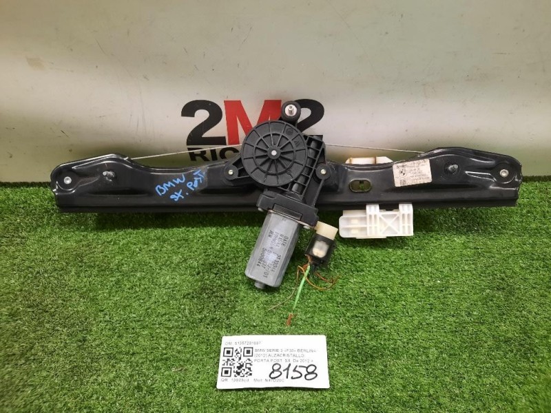Alzacristallo Porta POST SX 51357281887 Bmw Serie 3 F30 Berlina 2012