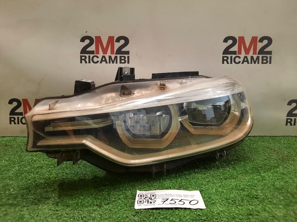 Proiettore ANT SX 7498945 Bmw Serie 3 F30 Berlina 2015