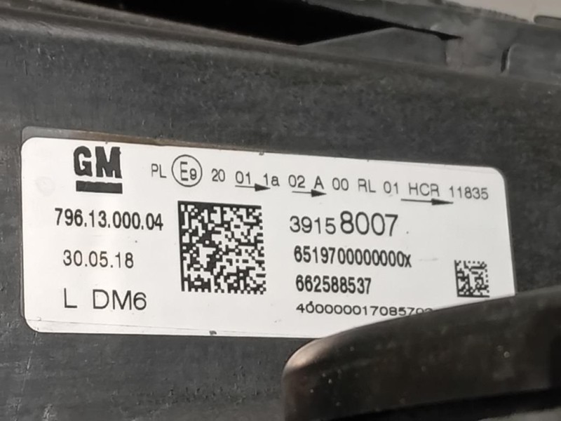 Proiettore ANT DX 39158007 Opel Astra K SW 2016