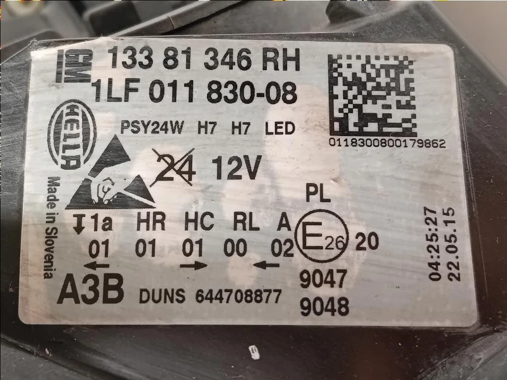 Proiettore ANT DX 1LF 011 830-08 Opel Corsa E 2014