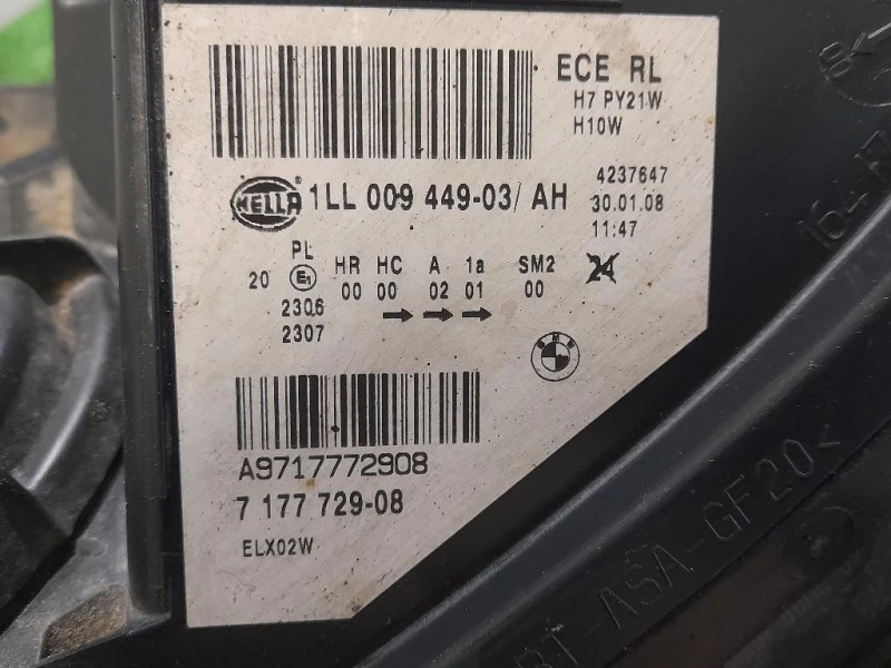 Proiettore ANT SX 1LL00944903 SX FARO ANTTERIORE DAVANTI Bmw Serie 5 E60 Berlina 2004