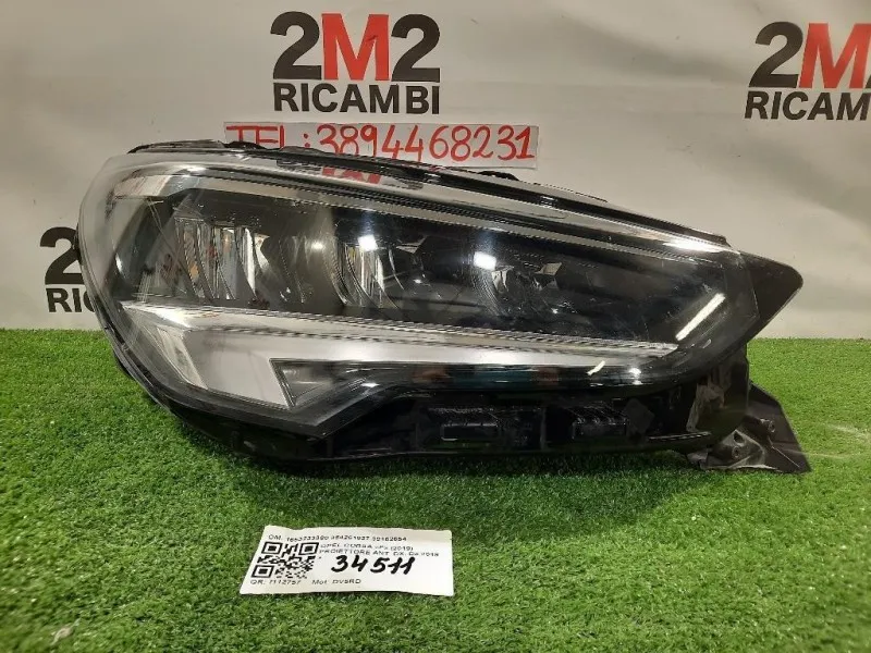Proiettore ANT DX 1653233380 354261827 39162654 Opel Corsa F 2019