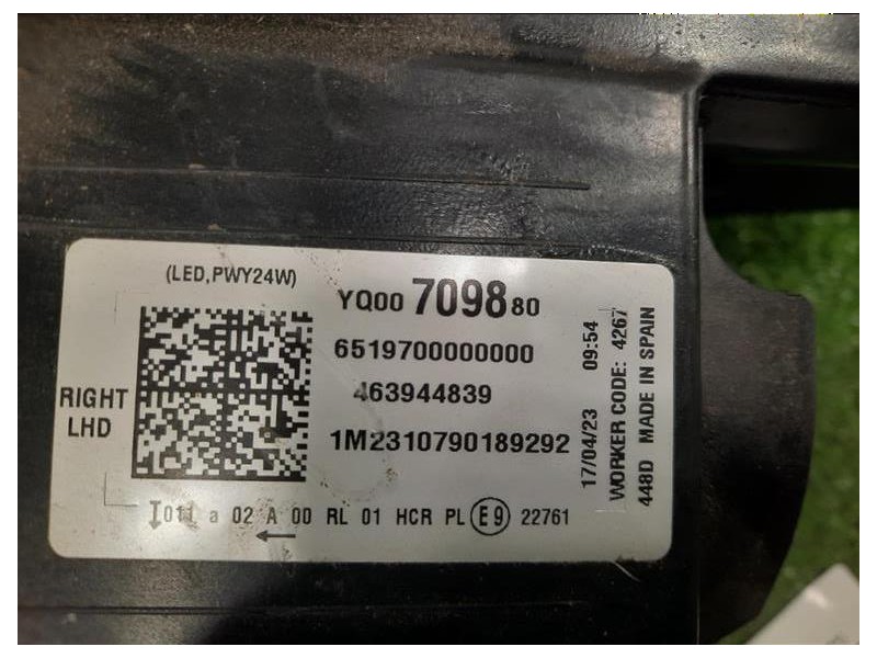 Proiettore ANT DX YQ00709880 Opel Crossland X 2021