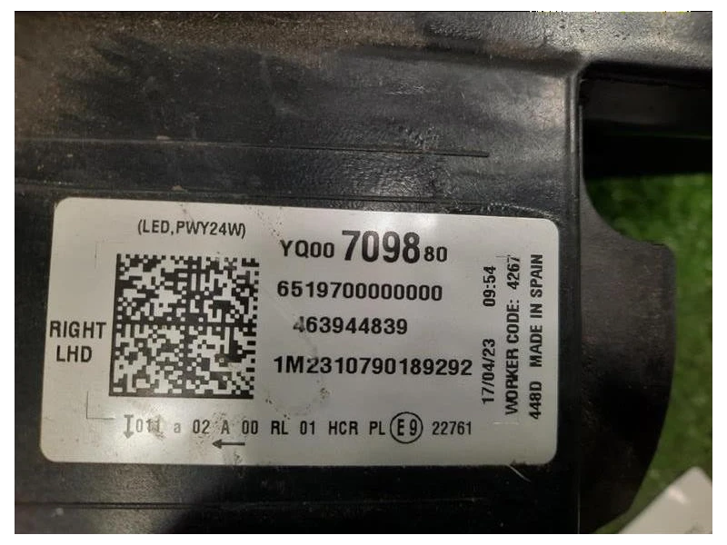 Proiettore ANT DX YQ00709880 Opel Crossland X 2021