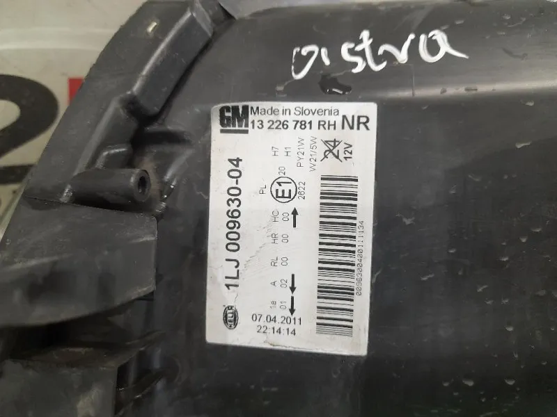 Proiettore ANT DX 13226781 Opel Insignia A 2009