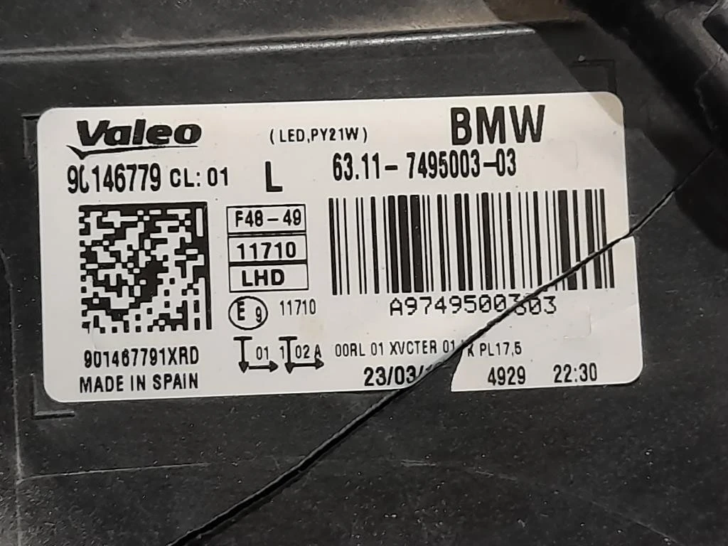 Proiettore ANT SX 6311-7495003-03 Bmw X1 F48 2015