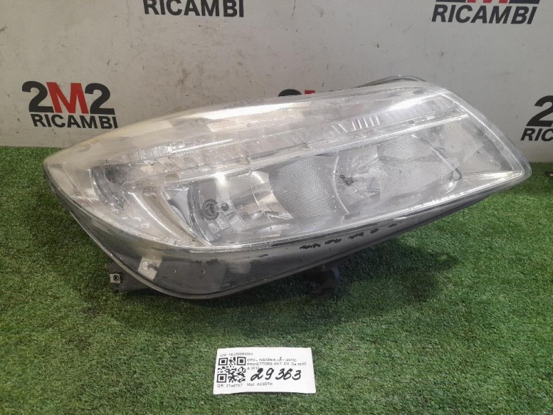 Proiettore ANT DX 22831925 Opel Insignia A 2013