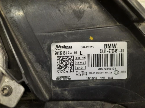 Proiettore ANT SX 63112703481 Bmw X1 F48 2015