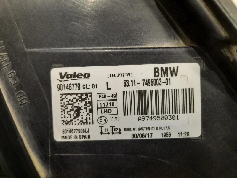 Proiettore ANT SX 63117495003 Bmw X1 F48 2015