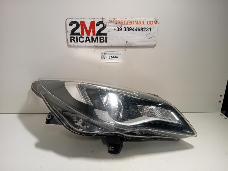 Proiettore ANT DX 13409909 Opel Insignia A 2013