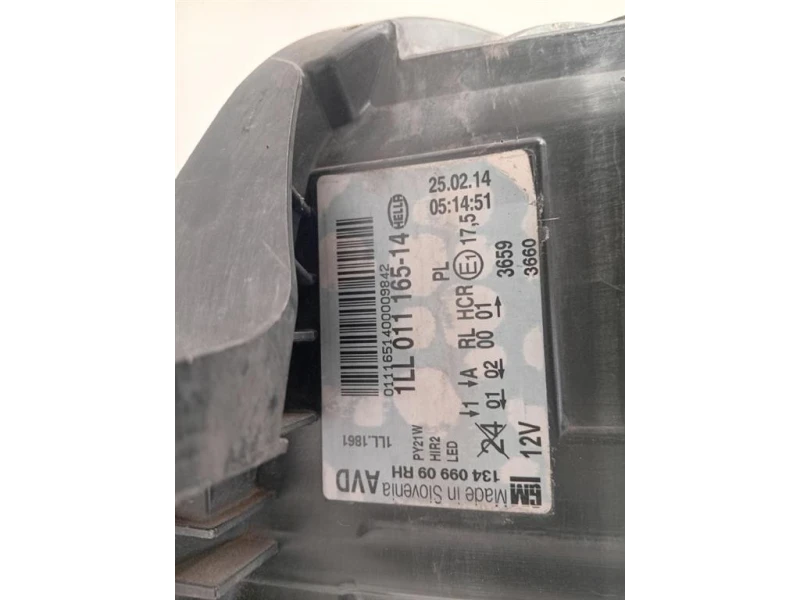 Proiettore ANT DX 1LL011164-14 Opel Insignia A 2013