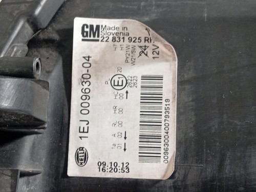 Proiettore ANT DX 1EJ009630-04 Opel Insignia A 2013