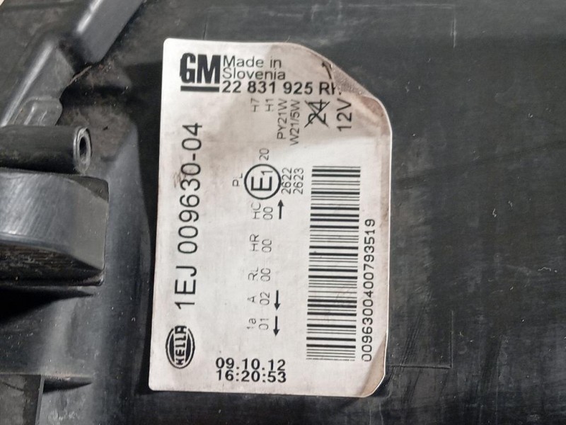 Proiettore ANT DX 1EJ009630-04 Opel Insignia A 2013