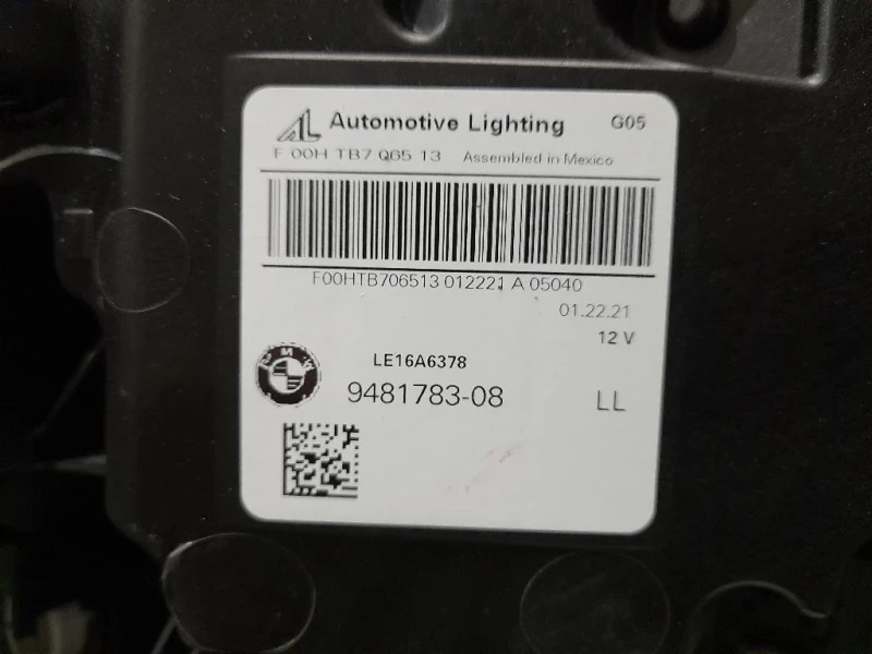 Proiettore ANT SX 9481783 Bmw X5 G05 2018