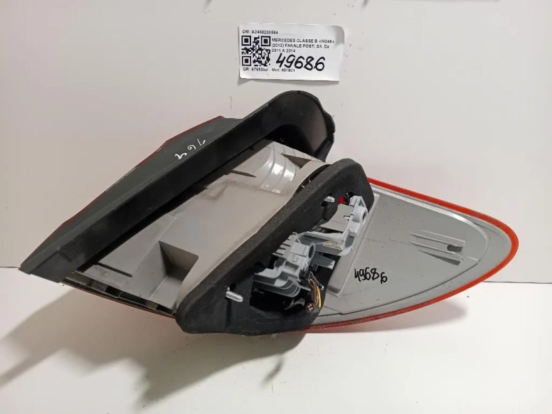 Fanale POST SX A2468200564 Mercedes Classe B W246 2012