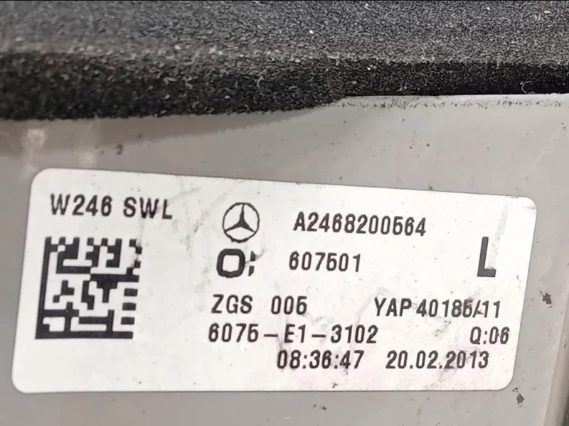 Fanale POST SX A2468200564 Mercedes Classe B W246 2012