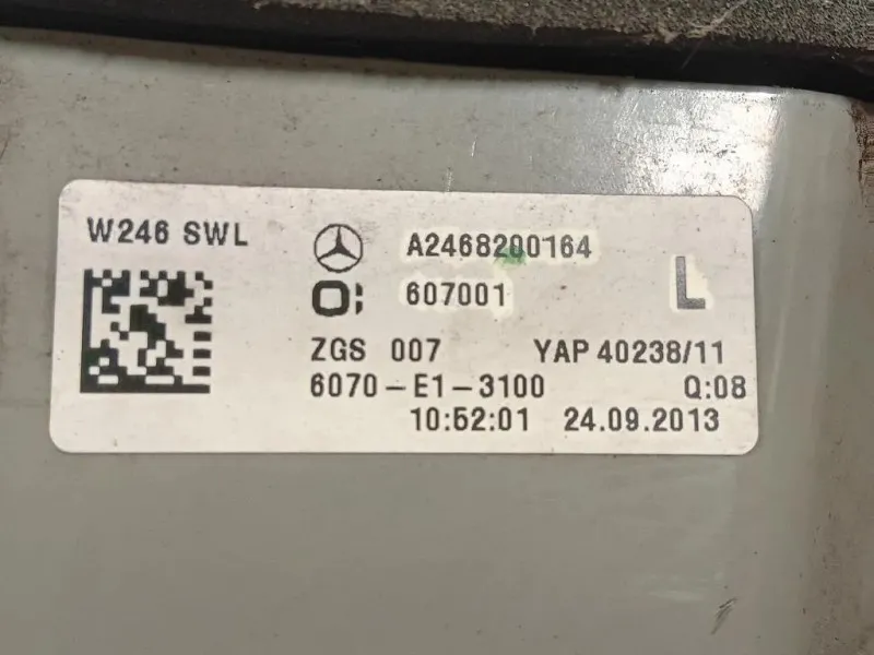 Fanale POST SX A2468200164 Mercedes Classe B W246 2012