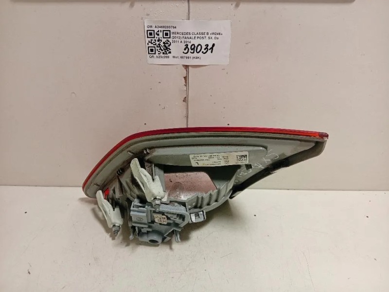 Fanale POST SX A2468200764 Mercedes Classe B W246 2012