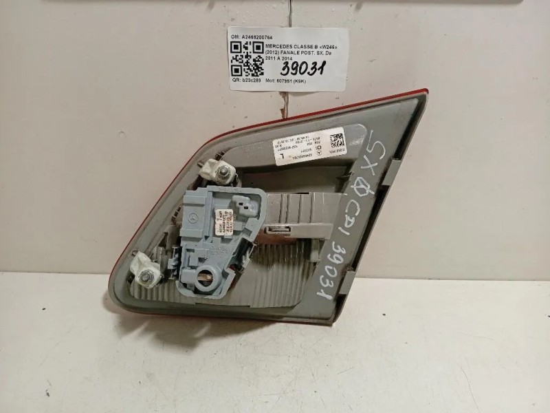 Fanale POST SX A2468200764 Mercedes Classe B W246 2012