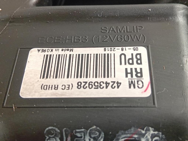 Proiettore ANT DX 42435928 Opel Mokka X 2016