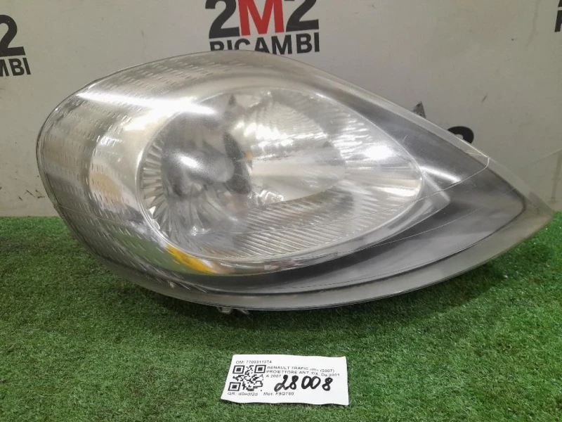 Proiettore ANT DX 7700311374 Opel Vivaro A 2001