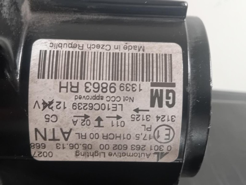 Proiettore ANT DX 13399863 Opel Zafira C 2012