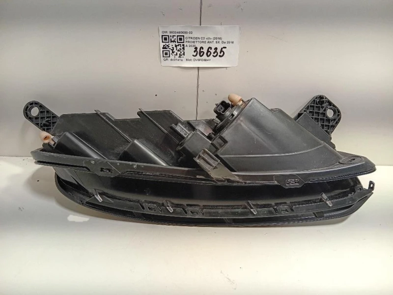 Proiettore ANT SX 9833480680-03 Citroen C3 III 2016
