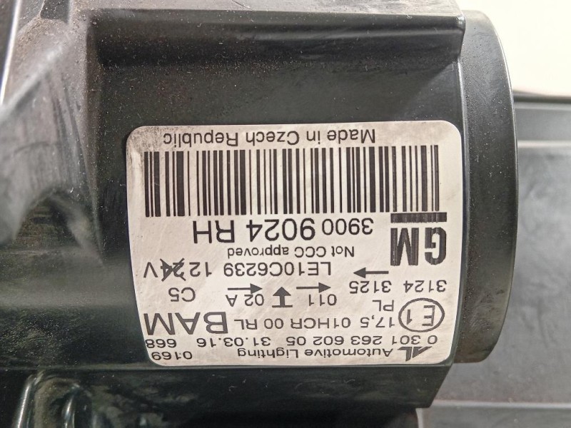 Proiettore ANT DX 39009024 Opel Zafira C 2012