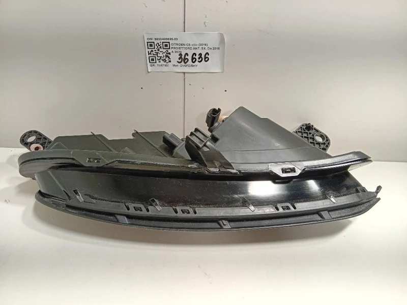 Proiettore ANT SX 9833480680-03 Citroen C3 III 2016