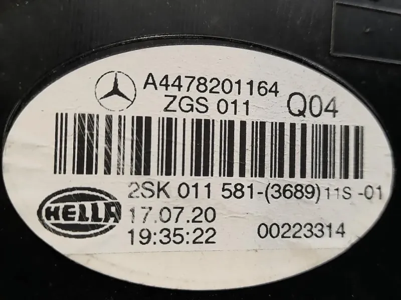 Fanale POST SX 2SK011581 Mercedes VITO W447 2014