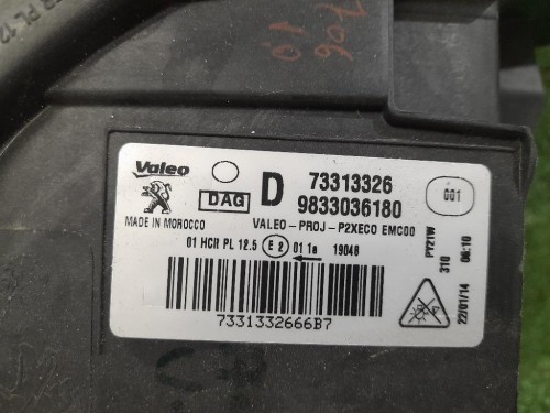 Proiettore ANT DX 9833036180 Peugeot 2008 II 2020