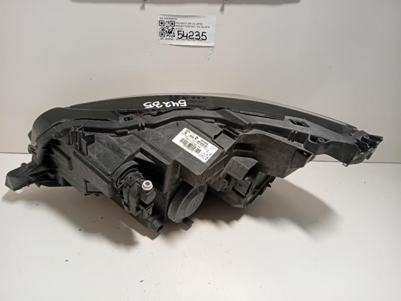 Proiettore ANT DX 9833036180 Peugeot 208 II 2019