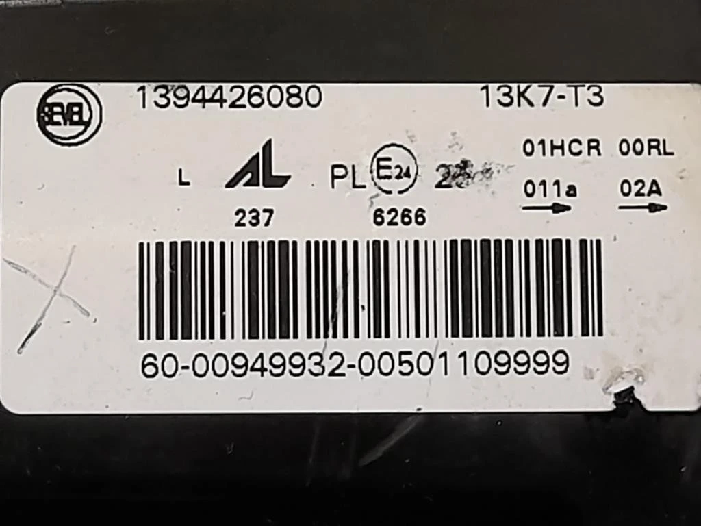 Proiettore ANT SX 1394426080 Citroen Jumper III 2014