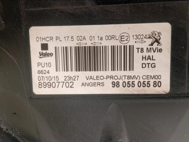 Proiettore ANT DX 89907702 Peugeot 3008 I 2013