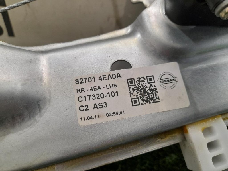Alzacristallo Porta POST SX 827014EA0A Nissan Qashqai I 2010