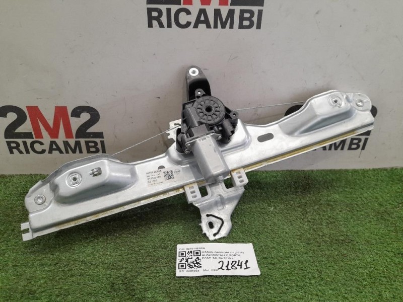 Alzacristallo Porta POST SX 827014EA0A Nissan Qashqai I 2010