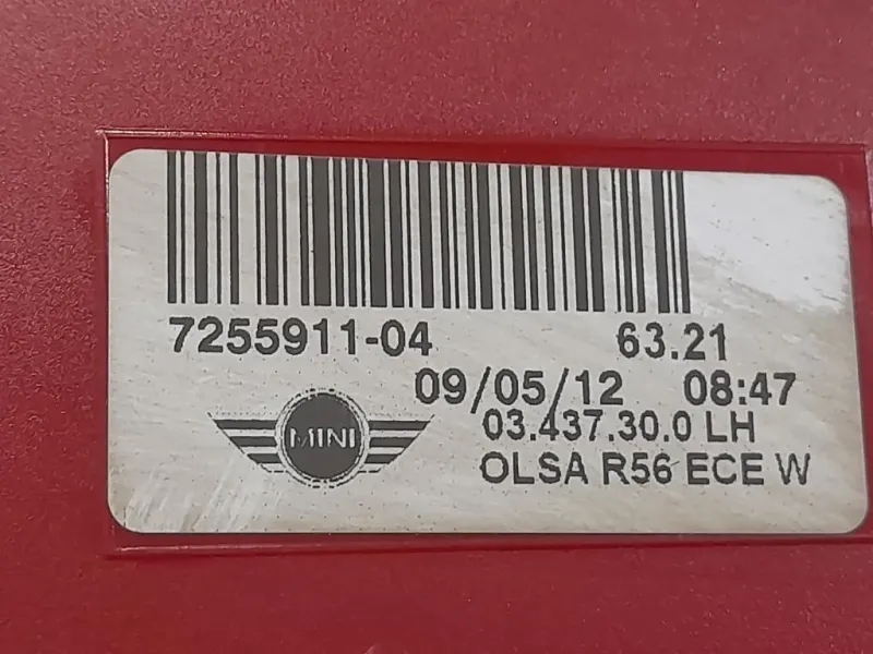 Fanale POST SX 7255909-04 Mini MINI Cooper R56 2007