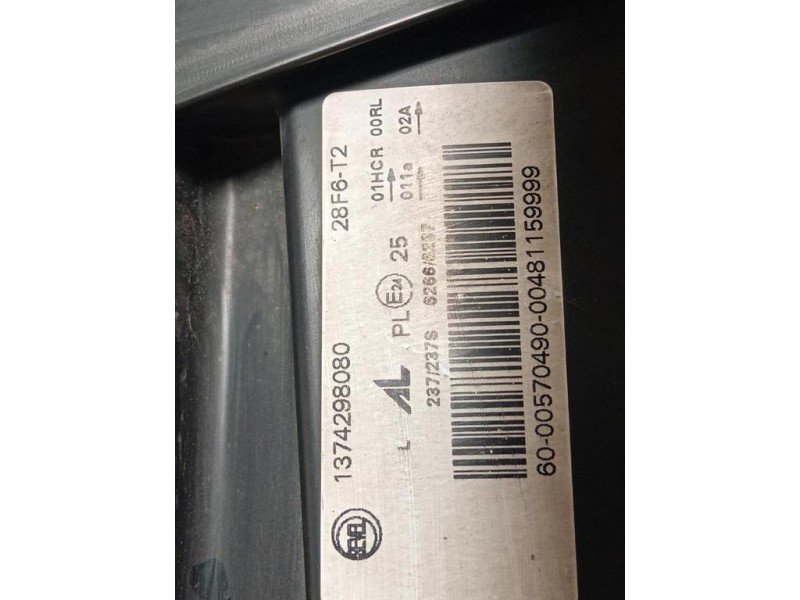 Proiettore ANT SX 1374298080 Citroen Jumper III 2014