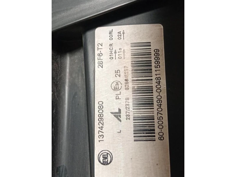 Proiettore ANT SX 1374298080 Citroen Jumper III 2014