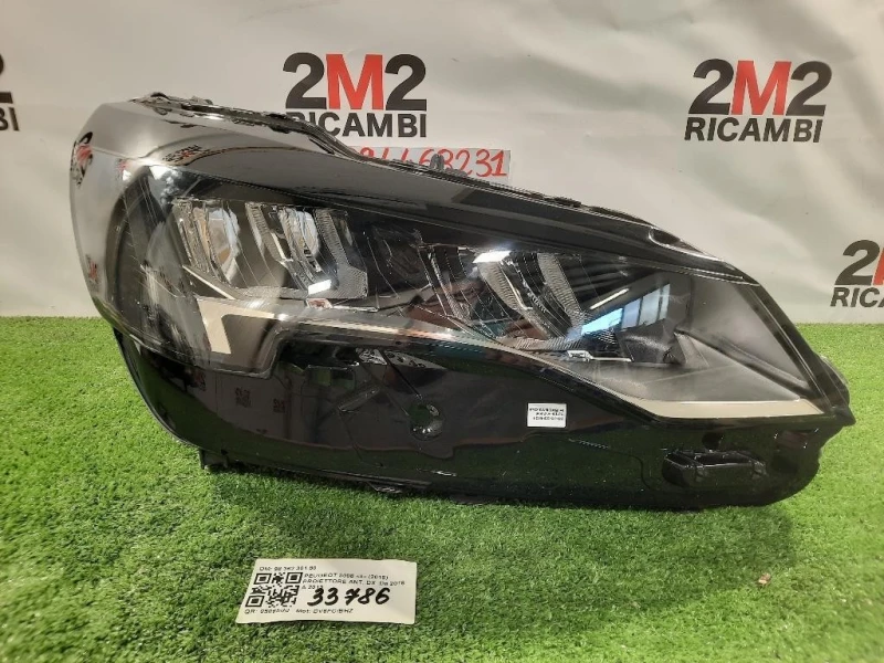 Proiettore ANT DX 98 362 301 8089914772 Peugeot 3008 II 2016