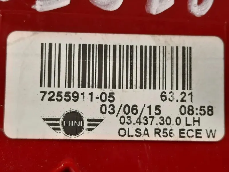 Fanale POST SX 7255911-05 Mini MINI Cooper R57 Cabrio 2007