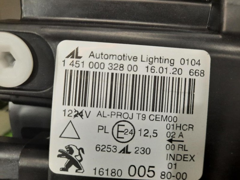 Proiettore ANT DX 1618000580 Peugeot 308 II 2014