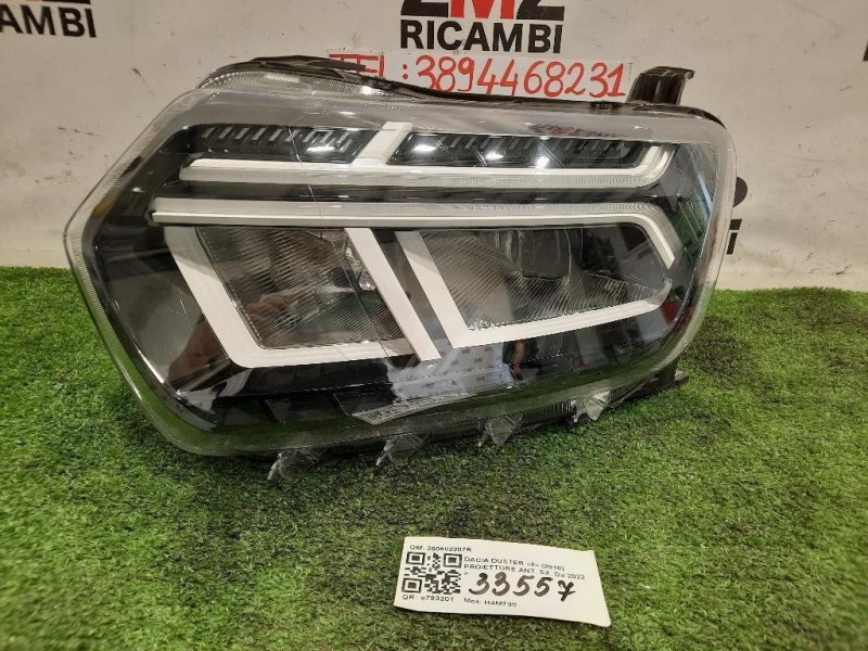 Proiettore ANT SX 260602287R Dacia Duster II 2018