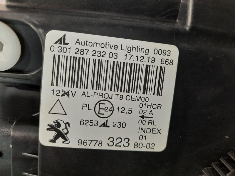 Proiettore ANT DX 9677832380 Peugeot 308 II 2017