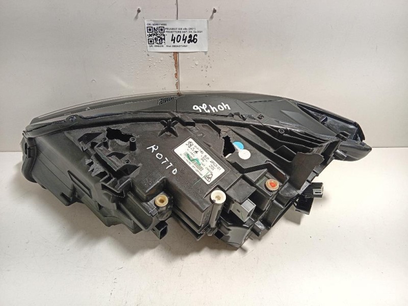 Proiettore ANT DX 9849114880 Peugeot 308 III 2021