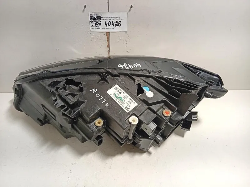 Proiettore ANT DX 9849114880 Peugeot 308 III 2021
