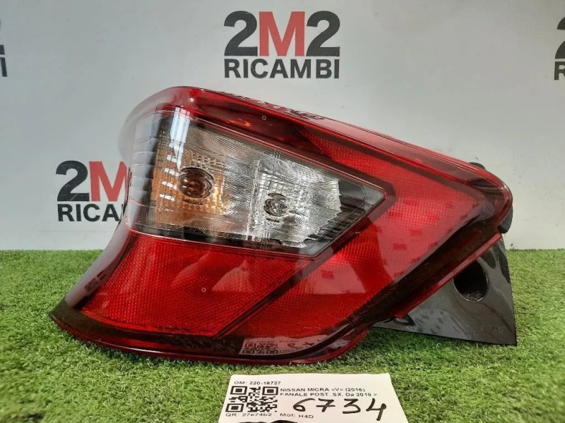 Fanale POST SX 220-18727 Nissan Micra V 2016