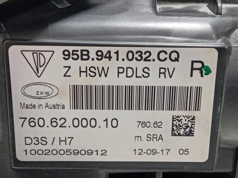 Proiettore ANT DX 95B941032CQ Porsche Macan I 2014